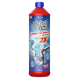 Gel thông tắc sinh học AIKOMI vệ sinh cống, làm sạch đường ống, chậu rửa bát, nhà vệ sinh
