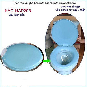 Mua Nắp bàn cầu màu xanh dương loại Dày đẹp