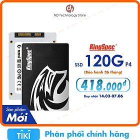 Ổ cứng SSD KingSpec P4 120GB - Hàng Chính Hãng
