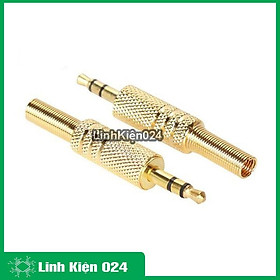 Bộ 2 jack audio 3.5mm đực màu Vàng Gold cực chất