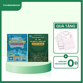 Combo lớp 12 theo chương trình mới: Sổ tay Sử - Địa - Giáo dục KT và PL, Sổ đề cương Lí-Hóa-Sinh