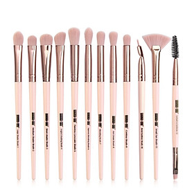 Set 12 Cọ Trang Điểm Với Đầu Lông Mềm Mại Đa Năng Tiện Lợi
