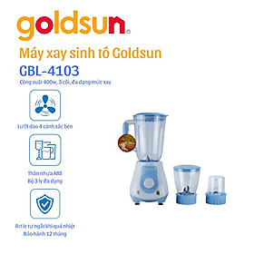 Mua Máy xay sinh tố đa năng Goldsun GBL4103 3 cối riêng biệt dung tích 1.5L - Hàng chính hãng Goldsun