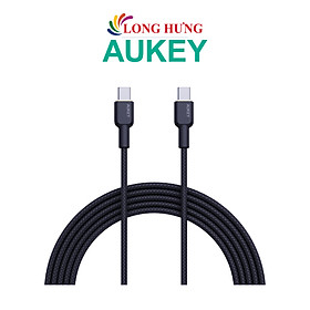 Hình ảnh Cáp USB Type-C to Type-C Aukey Circlet CC 60W 1m CB-NCC1 - Hàng chính hãng