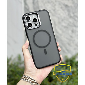 Ốp lưng dành cho iPhone 13 Pro Max, iPhone 14 Pro Max, iPhone 15 Pro Max, iPhone 15 Pro, iPhone 16 Pro Max, iPhone 16 Pro hiêu SULADA lưng nhám, hỗ trợ sạc không dây, chống vân tay, chống sốc, bảo vệ camera, dày dặn cao cấp - Hàng chính hãng