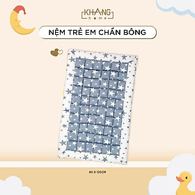 Nệm Trẻ Em Chần Bông Khang Home BabySafety An Toàn Giấc Ngủ Cho Bé Sơ Sinh Size 80x125cm