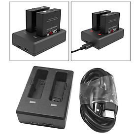 Dual Battery Charger Charging Station for SJCAM SJ8 Air/ SJ8 Pro/ SJ8 Plus