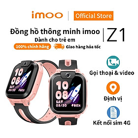 Mua Đồng Hồ Điện Thoại Thông Minh Cho Trẻ Em imoo Z1 Màu Hồng Gọi video | Định vị | Nhắn tin - Hàng Chính Hãng