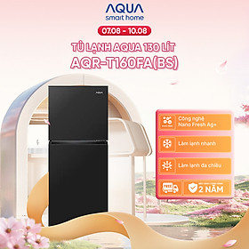 [DAILY] Tủ lạnh AQUA 130L ngăn đá trên AQR-T160FA(BS) - Freeship toàn quốc - Hàng chính hãng