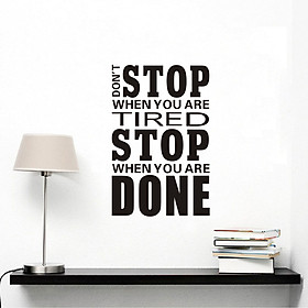 Decal dán tường Don't Stop (66 x 43 cm)