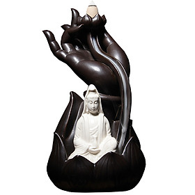 Mua Thác khói trầm hương để bàn tặng 3 nụ trầm quan âm bạch y