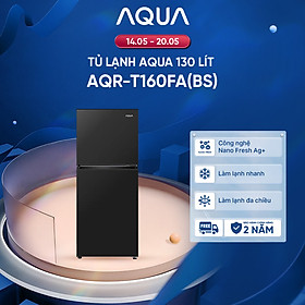 [DAILY] Tủ lạnh AQUA 130L ngăn đá trên AQR-T160FA(BS) - Freeship toàn quốc - Hàng chính hãng