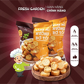 Snack Bánh Mì Bơ Tỏi FRESH GARDEN Hương Vị Đặc Trưng Lớp Sốt Bơ Tỏi Hương Thơm Nồng Nhẹ Phần Bánh Nướng Giòn Tan Gói 52g