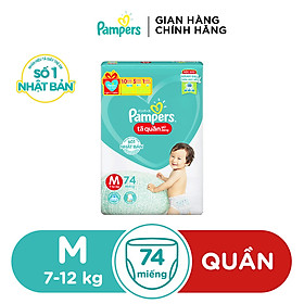 Tã Quần Pampers Giữ Dáng Mới Gói Cực Đại M74/L68/XL62/XXL56 - Mẫu mới