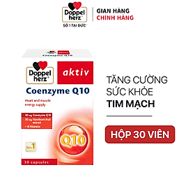 Viên uống bổ tim mạch, điều hòa huyết áp Doppelherz Aktiv Coenzyme Q10 (Hộp 30 viên)