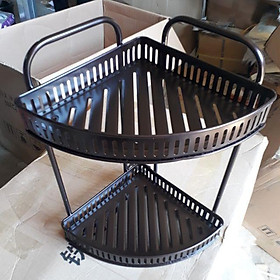 Mua Kệ Inox đen 2 Tầng Góc cho bếp nhà tắm