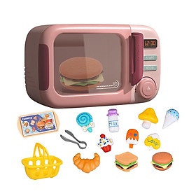 food Pretend food Cooking Toys Realistic Microwave Oven for Furnishings