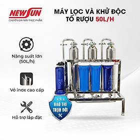Mua Máy lọc và khử độc tố methanol NEWSUN 50L/h lọc nhanh  thơm  ngon - Hàng chính hãng