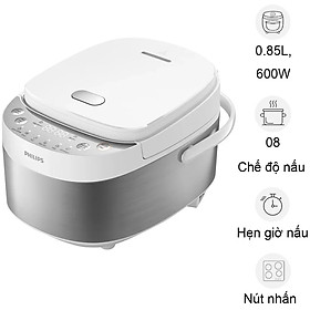 Mua Nồi Cơm Điện Tử Mini Philips HD3170/66 - 600W - 0.85 Lít - Hàng Chính Hãng