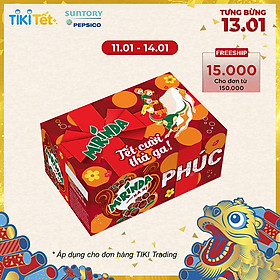 Thùng 24 Lon Nước Giải Khát Mirinda Xá Xị Sleek (330ml/Lon)