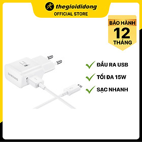 Mua Bộ adapter sạc 15W kèm cáp Micro Samsung TA20HW - Hàng chính hãng