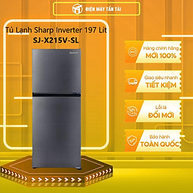 Mua Tủ Lạnh Sharp Inverter 215 Lít SJ-X215V-SL - Hàng Chính Hãng (Chỉ giao HCM)