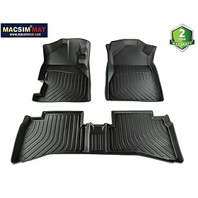 Thảm lót sàn xe ô tô Honda Brio 2018-2020 Nhãn hiệu Macsim chất liệu nhựa TPV cao cấp màu đen