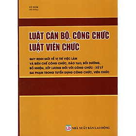 [Download Sách] Luật Cán bộ, công chức – Luật Viên chức – Quy định mới về vị trí việc làm và biên chế công chức, đào tạo, bồi dưỡng, bổ nhiệm, xếp lương đối với công chức – Xử lý  sai phạm trong tuyển dụng công chức, viên chức.