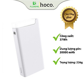 Pin Sạc Dự Phòng Dành Cho Hoco J62, Dung Lượng 30.000mAh, Có Đèn LED, Chất Liệu ABS Và PC Chống Cháy, An Toàn Khi Sử Dụng - Hàng Chính Hãng