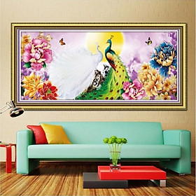 Mua tranh thêu chữ thập 3D Phu thê viên mãn  - khách tự thêu