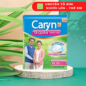 (HCM) Tã quần người già Caryn size M gói lớn 32 miếng siêu tiết kiệm
