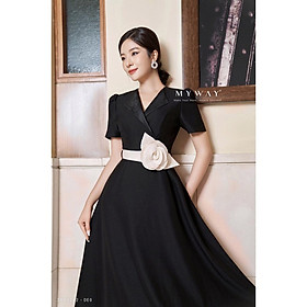 Đầm Nữ Công Sở Sự Kiện MY WAY Dáng Xòe Tặng Kèm Đai Quý Phái 3MD0242