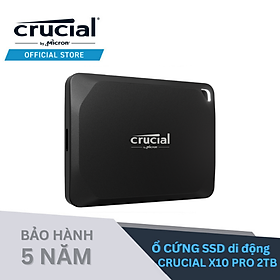 Mua Ổ cứng SSD di động 2TB SSD Crucial X10 Pro USB 3.2 Gen-2 2x2 CT2000X10PROSSD9 - HÀNG CHÍNH HÃNG