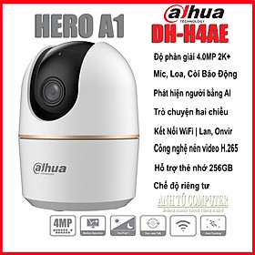 Camera Wifi quay quét trong nhà 4MP DAHUA HERO A1 DH-H4AE hàng chính hãng