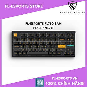Mua Bàn phím cơ không dây FL-Esports FL750 Polar Night Black 3 Mode - Hàng chính hãng