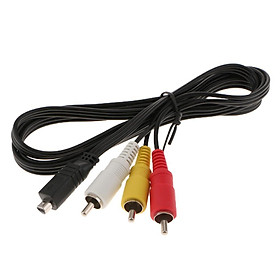 AV A/V TV 3RCA Video Cable Cord for Sony DCR-SR85 DCR-SR85E DCR-SR90 HDR-FX7