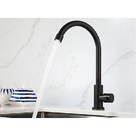 Mua Vòi rửa bát ( chén ) lạnh màu đen inox cao cấp