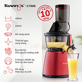 Máy Ép Trái Cây Kuvings C7000 (Đỏ) - Hàng Chính Hãng