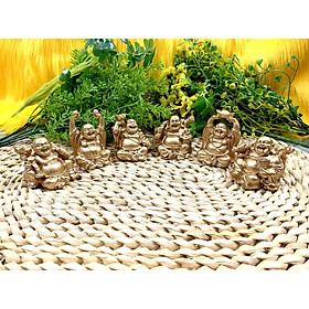 Mua Bộ 6 tượng Phật Di Lặc Hoan Hỉ Tài Lộc Kim Tiền ( Size Lớn - Phật Ngồi )