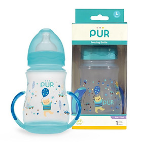 Bình sữa cổ rộng có quai phía đáy Pur 250ml
