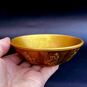 Chén tụ bảo bằng đồng thau phong thuỷ Hồng Thắng