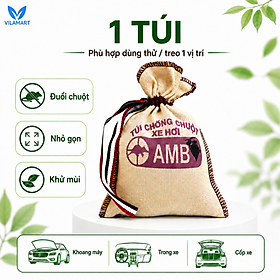 Túi Xua Đuổi Chuột AMB – Dùng Cho Ô Tô, Khoang Máy, Hỗ Trợ Hạn Chế Chuột Cắn Dây Điện - 1 Túi