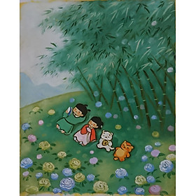 Giấc Ngủ Trưa - Tranh Sơn Dầu Vẽ Tay 40x50cm