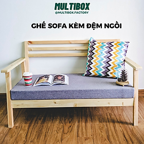 Mua Ghế Sofa Phòng Khách Multibox Bằng Gỗ Thông Nhập Khẩu Kèm Đệm Ngồi Dài 120x60