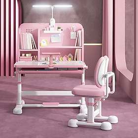 Mua bộ bàn ghế học sinh chống gù chống cận A16+  bộ bàn ghế thông minh cho bé có TAY QUAY nâng hạ độ cao  mặt bàn có khay bút