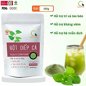 Hình ảnh Bột Diếp Cá Quảng Thanh gói 100g thanh nhiệt, giải độc, cầm máu - Kháng khuẩn, kháng viêm, chống oxy hóa