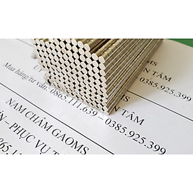 Combo 20 viên nam châm viên trụ tròn 4x4mm, hạt nam châm siêu mạnh