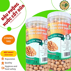 ĐẬU PHỘNG CỐT DỪA SẤY GIÒN 500G COMBO 2 HŨ