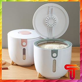 Mua Thùng đựng gạo thông minh 10kg có chân đế mẫu mới siêu hot TANOSA