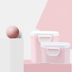 Travel Milk Powder Storage Box with Scoop, Portable Formula Food Container Airtight BPA Free Case Easy Go Parents Choice Sealed Flour Case